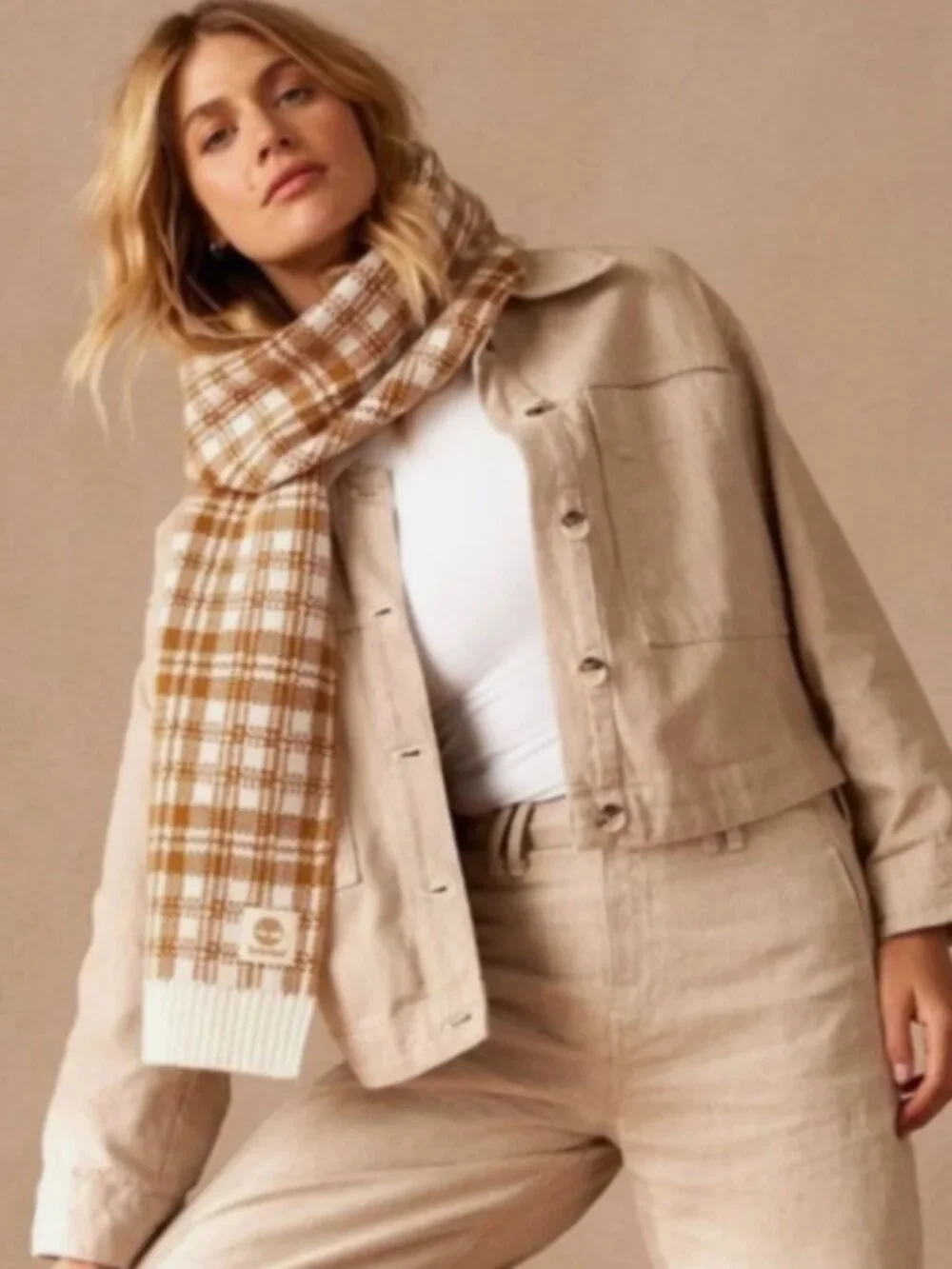 NWT! Timberland Plaid Scarf - Size O/S